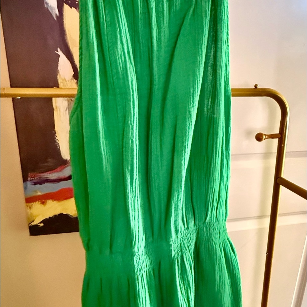 Chic Green Sleeveless Romper